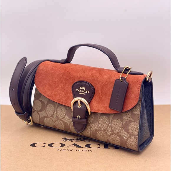 Coach Kleo Top Handle In Signature Canvas - Picture 13 of 15